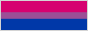A button of the bisexual/biromantic flag.