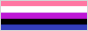 A button of the genderfluid flag.