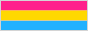 A button of the pansexual/panromantic flag.